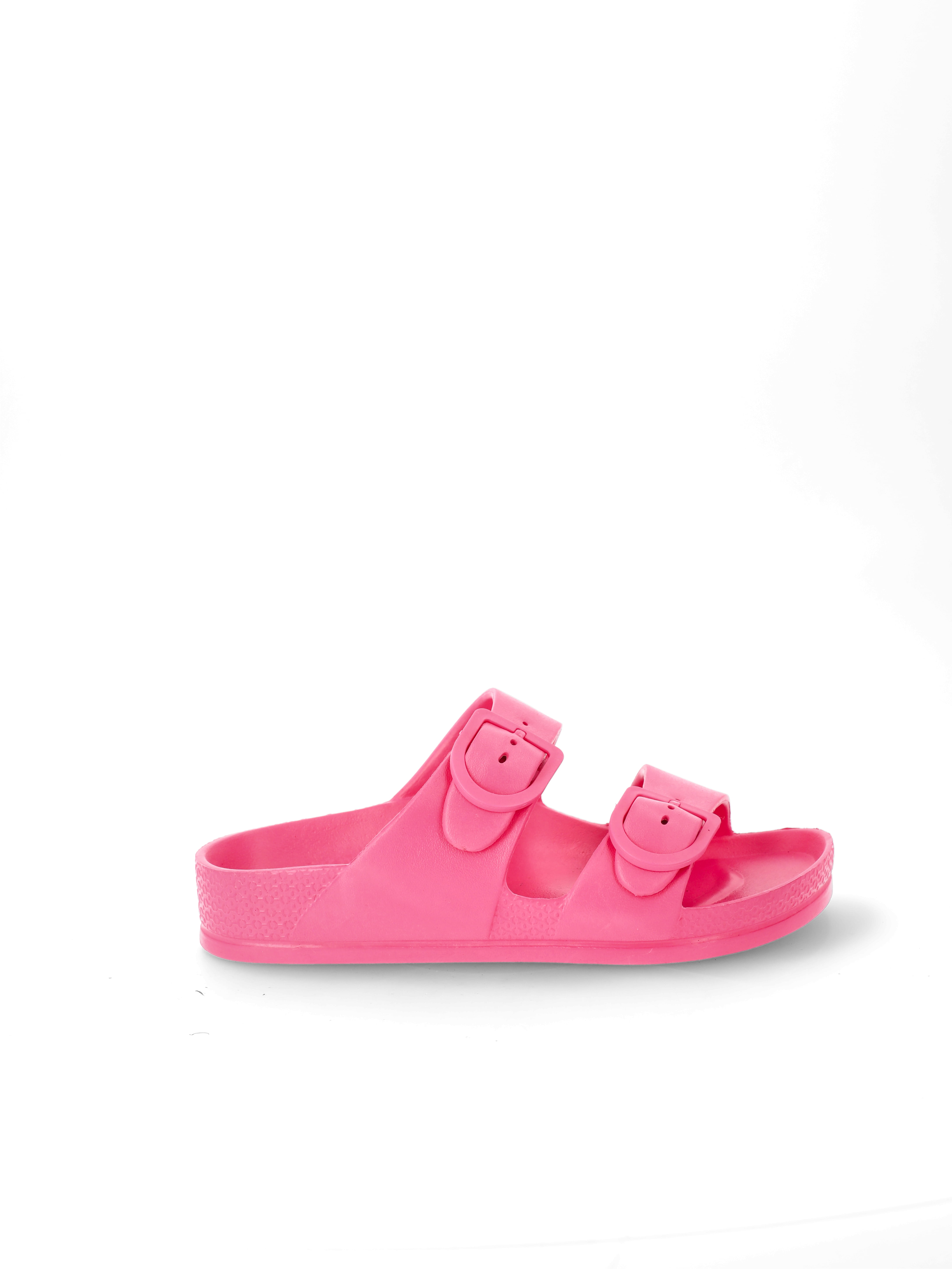 No Boundaries Women's Two Buckle Slide Sandals