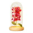 thumbnail image 2 of ⚡ Big Sale ! Eternal Flower Simulation Rose Glass Cover Decoration LED Creative Night Light Gift For Girlfriend On Valentine's Day, 2 of 7