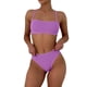 thumbnail image 1 of Conjunto de Bikini de Cintura Alta Traje de Baño Diario Conservador de las Mujeres Combinado de Dos Piezas, Nylon Spandex Beach Wear con Almohadilla de Pecho, 1 of 8
