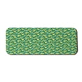 thumbnail image 1 of Spring Computer Mouse Pad, Realistic Style Illustration of Lime Tree Flowers and Citrus Slices Art Print, Rectangle Non-Slip Rubber Mousepad Large, 31" x 12", Teal Multicolor, by Ambesonne, 1 of 2