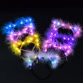 thumbnail image 4 of Gwong Juguete Pluma engrosada LED LED Cat Ear Diadema Decoración de fiesta Accesorios para el cabello Gwong 30007232, 4 of 7