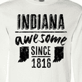 thumbnail image 4 of Inktastic Indiana Awesome Since 1816 Long Sleeve T-Shirt, 4 of 5