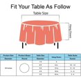 thumbnail image 5 of Coral Plastic Tablecloths 3 Pack Disposable Table Covers 84 Inch Circle Shower Party Tablecovers PEVA Vinyl Table Cloths for Round Tables up to 6 ft and Picnic BBQ Birthday Wedding Catering Banquet, 5 of 7