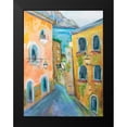 thumbnail image 2 of Vertentes, Jeanette 12x14 Black Modern Framed Museum Art Print Titled - Positano I, 2 of 5