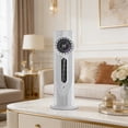 thumbnail image 7 of FEOLGEHLY Summer Portable Air Conditioner Cooling Fan, Convenient Timer Function Tower Fan, Standing Fans with Humidification Function, USB Rechargeable Portable AC for Bedroom Office Worker (White), 7 of 7