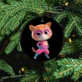 thumbnail image 4 of Super Kitties Circular Ceramic Pendants Christmas Tree Decorations Hanging Ornaments Xmas Round Ornaments 1 Pcs, 4 of 8