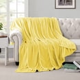 thumbnail image 2 of Astarin Yellow Fleece Queen Size Blanket for Couch&Bed - Lightweight Soft & Warm Plush Fuzzy Cozy Blankets for Fall Winter Spring, 90x90 inches, 2 of 8