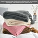 thumbnail image 5 of Manta de sofá de punto suave con borla, cama, mantón de siesta de oficina, manta decorativa para sofá, color beige Speravity LF000016-03B, 5 of 7