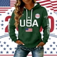 thumbnail image 5 of AHMOMEI 250 Anniversary USA Shirt Womens America 1776-2026 250th Anniversary Waffle Hoodie 4th of July Lightweight Hoodies for Women, 5 of 6