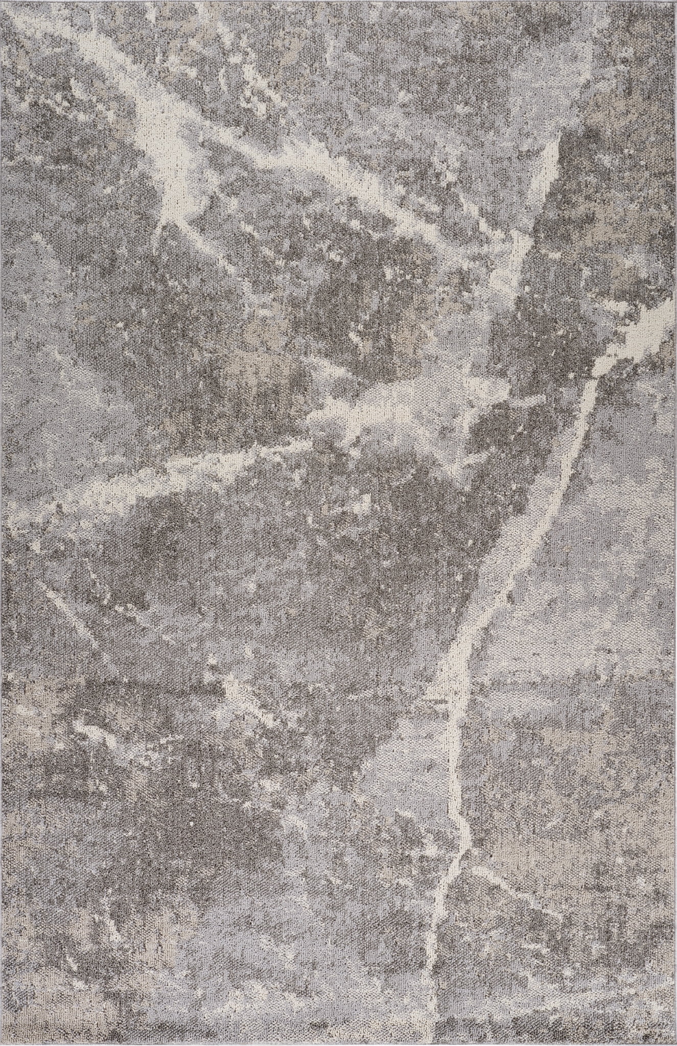 Rug Branch Jules Modern Indoor Area Rug, Grey Beige, Marble - Living Room, Bedroom, Dining Room, and Kitchen
