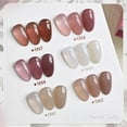 thumbnail image 2 of Set de esmaltes de uñas en gel GAOY Jelly Brown White, 6 colores, 7,3 ml, 2 of 6