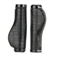 thumbnail image 1 of LOVIVER 2pc Bike Handlebar Grips Retro PU Leather Lockable Handlebar Grips Crackle, 1 of 8