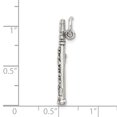 thumbnail image 2 of 925 Argent Sterling Vintage Clarinette Collier Pendentif Instrument de Musique, 2 of 6