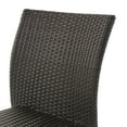 thumbnail image 6 of GDF Studio Haddan Outdoor Wicker Armless Stacking Dining Chairs, Set of 4, Multibrown, 6 of 8