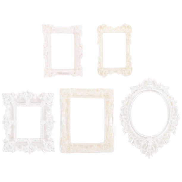 5pcs Photo Frame Props Small Picture Frames Decorative Picture Frames