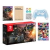 Nintendo Switch Monster Hunter Limited Console Set Plus Monster Hunter Rise Deluxe Edition, Bundle With Mario Kart 8 Deluxe And Mytrix Wireless Switch Pro Controller and Accessories
