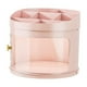 thumbnail image 4 of Caja organizadora de maquillaje perfecl visible grande rosa para baño y cosméticos, 4 of 8