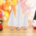 thumbnail image 4 of Mini árbol de Navidad Yookat para decoración navideña, 40 unidades, color blanco, 4 of 7