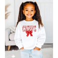 thumbnail image 3 of Floral Chiefs Team Sweatshirt for Women, Teens & Kids Red Coquette Bow Sports Team Sweater White Sweatshirt Youth Medium, 3 of 5