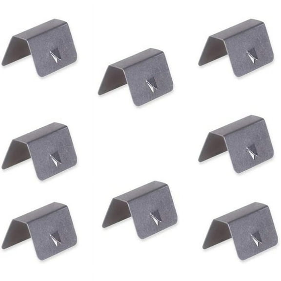 8pcs Car Stainless Steel Rain Guard Channel Clips in Channel Wind Rain Deflectors Fitting Clips