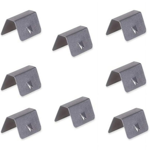 8pcs Car Stainless Steel Rain Guard Channel Clips in Channel Wind Rain Deflectors Fitting Clips
