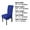 Blue, variant on Unique Bargains High Elasticity Dining Chair Slipcover Brown M