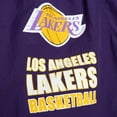 thumbnail image 4 of Men's Mitchell & Ness  Purple Los Angeles Lakers Woven Shorts, 4 of 4