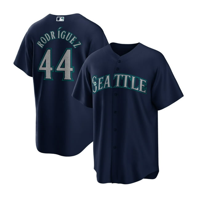 Mariners Seattle Mariners 24 Griffey Jr. 44 Rodriguez MLB Jersey Baseball Jersey 44#Rodriguez-Navy Dark Blue—HU
