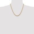 thumbnail image 2 of Diamond2Deal 10k Yellow Gold 4.25mm Diamond-Cut Rope Chain Necklace for Women 20", 2 of 6