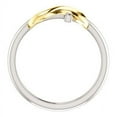 thumbnail image 2 of FB Jewels 14K Yellow and White Two Tone Gold Infinity-Inspired Cross Ring, 2 of 3