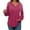 1-hot pink hoodie for women, variant on UPPADA Womens Comfy Hoodies V Neck Drawstring Hoodies Fall Dressy Solid Pullover Tops Loose Fit Soft Blouses Hoodies for Women Hot Pink,XXL