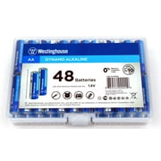 Westinghouse Dynamo Alkaline AA Batteries in Reusable Plastic Case (48 Count)