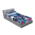 thumbnail image 2 of Ambesonne Colorful Fitted Sheet & Pillow Sham Set, Graffiti Street Art, Twin, Multicolor, 2 of 2