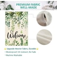 thumbnail image 3 of Summer Welcome Wedding Garden Flag 12.5 x 18 Inch Double Sided Evergreen Green Leaf Eucalyptus Leaves Spring Yard Flag Vertical Farmhouse Yard Outdoor Decoration, 3 of 12