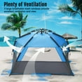thumbnail image 3 of Pop Up Beach Tent Sun Shade Shelter for 3-4/5-6 Person, UV Protection, Extendable Floor with 3 Ventilating Windows Plus Carrying Bag, Stakes, 3 of 14