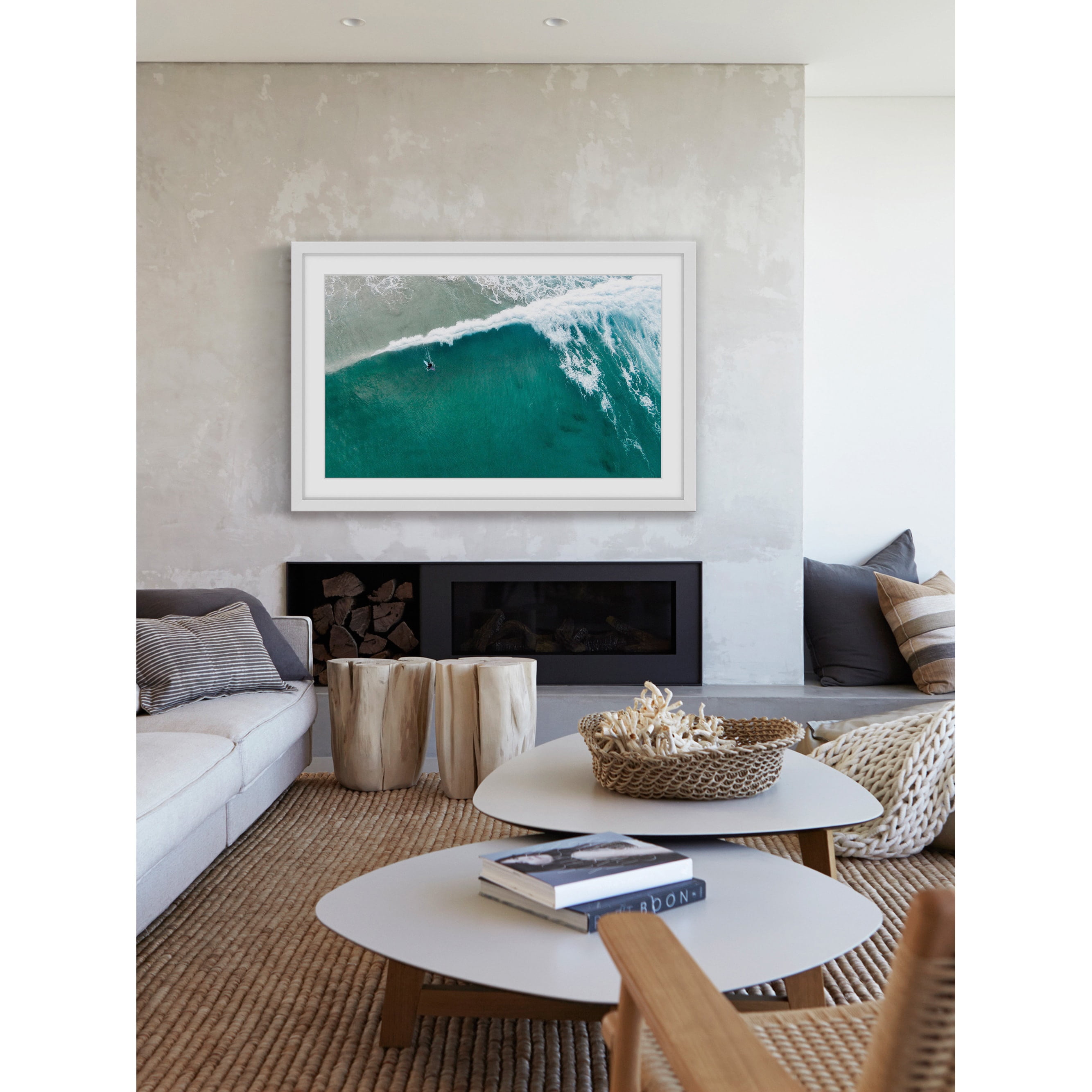 Marmont Hill "Riding the Wave" by Karolis Janulis Framed Painting Print