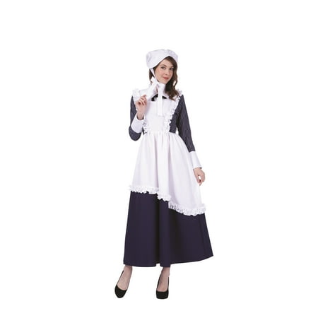 Women's Colonial Lady Pinstriped Costume
