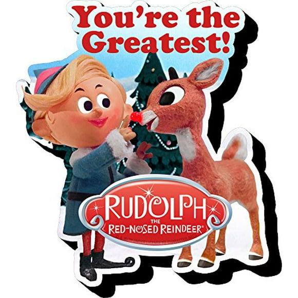 Aquarius Rudolph & Hermey Aimanté Funky Chunky Nouveauté pour Réfrigérateur, Casier, Tableau Blanc & Salle de Jeux Marchandises et Objets de Collection sous Licence Officielle