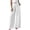 1063#White, variant on Women's High Waist Lightweight Linen Pants Boho Wide Leg Loose Fit Summer Trousers Sky Blue 2XL
