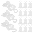 thumbnail image 2 of Percha de plástico para casa de muñecas, 100 unidades, para ropa de muñeca, soporte para vestido, torso de maniquí, maniquí, camisa, gancho para colgar ropa, 2 of 8