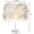 thumbnail image 5 of Modern Minimalist Feather Lamp, Tripod Table Lamp With Hand-Polished Hardware For Warm And Romantic Ambiance, 5 of 5