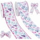 thumbnail image 1 of 2 rollos de cinta floral con borde alambrado de 19,6 yardas x 2,5 pulgadas, cinta con flores de mariposa, cintas decorativas de verano para manualidades, 1 of 5