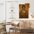 thumbnail image 5 of Elephant Stock Buddha Mural Wall Art - Vertical Canvas Wall Art - Living Room Wall Decor - Religion And Spirituality Canvas - Brown And Gold Decor - 8" x 12", 5 of 8