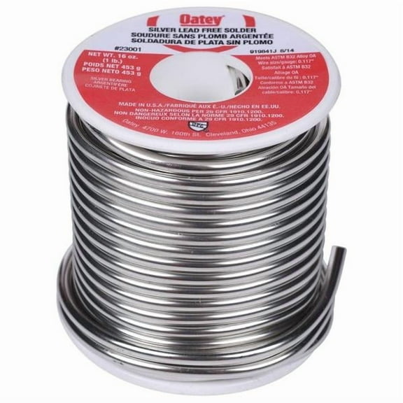 Oatey 23001 Silver Lead Free Solder 16 oz