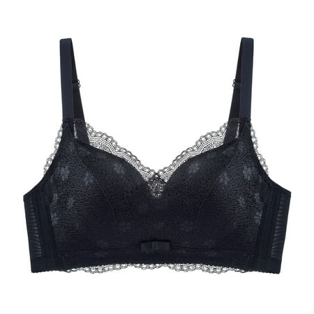 

Upgraded 2023 Gifts Ladies Comfortable Breathable No Steel Ring Sexy Lace Gathering Adjustment Lift Bra Woman Underwear