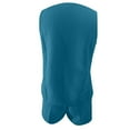 thumbnail image 5 of Womens Shorts Set Casual Sleeveless Solid Buttons Tops 3 Inch Shorts Vacation Comfortable Suit Summer Outfits For Women Dark Blue XXL, 5 of 5