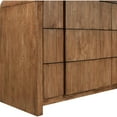 thumbnail image 5 of Meridian Furniture Fluted Walnut Oak Veneer Dresser, 5 of 13