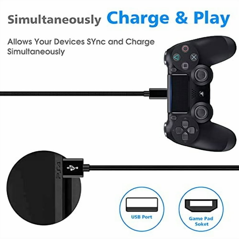 PS4 Controller Charger Cable,Playstaion Charging Cord 10ft 2Pack