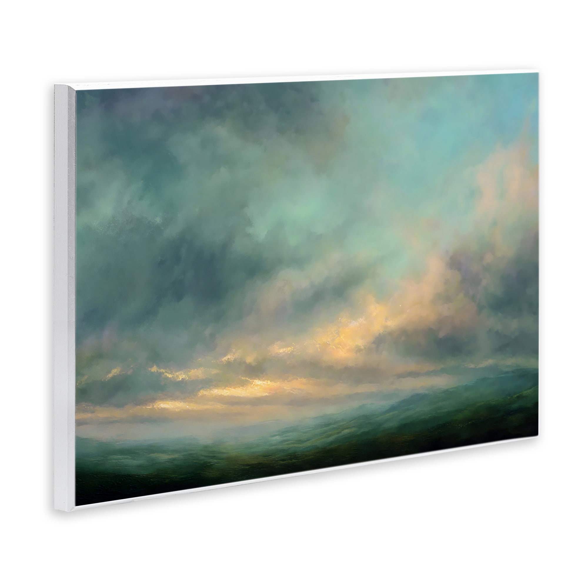 Stupell Industries Blue Toned Golden Hour Wall Plaque Art, design by Petal Prints Design