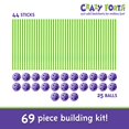 thumbnail image 5 of Crazy Forts , Violet, 69 Pcs, 5 of 5